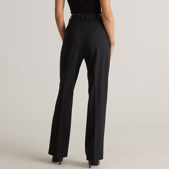 Quince Italian Wool Straight Leg Pants Black Size 14 - Picture 2 of 15